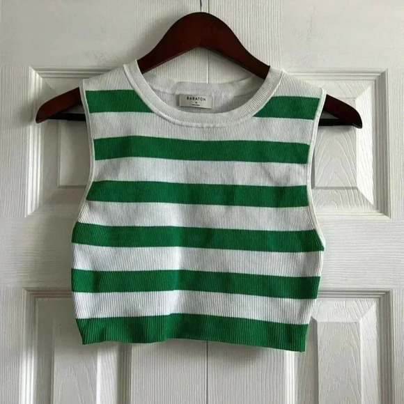 Babaton sculpt knit cropped tank top size M - Picture 2 of 5